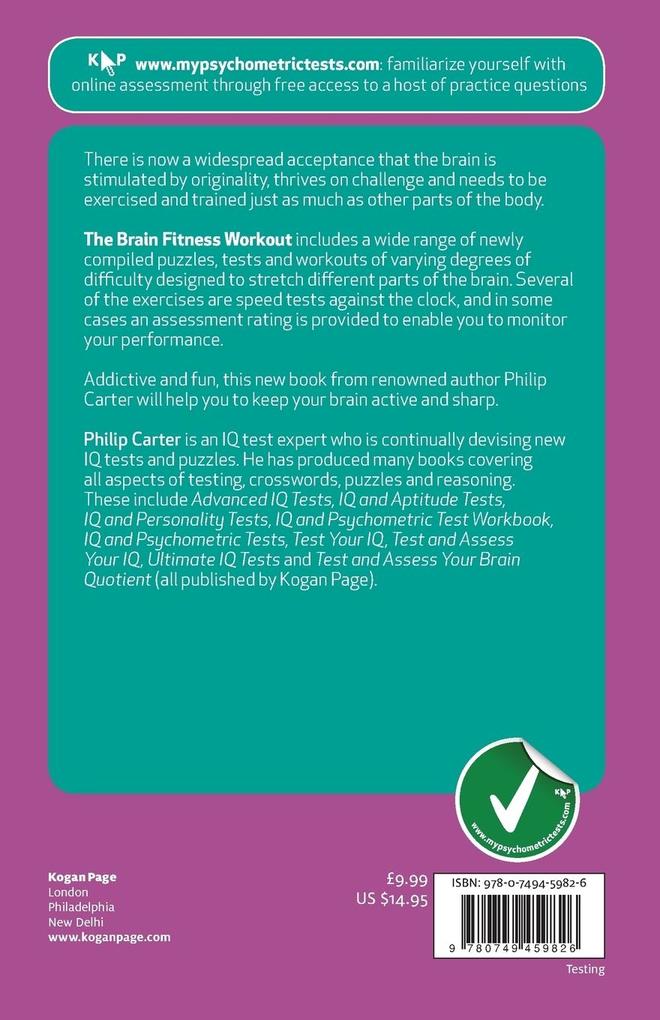 Weitere Ansicht: The Brain Fitness Workout | Philip Carter