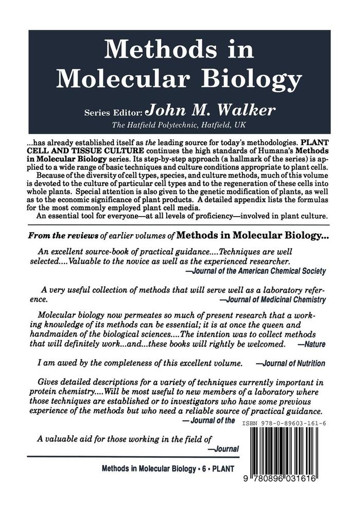 Weitere Ansicht: Plant Cell and Tissue Culture