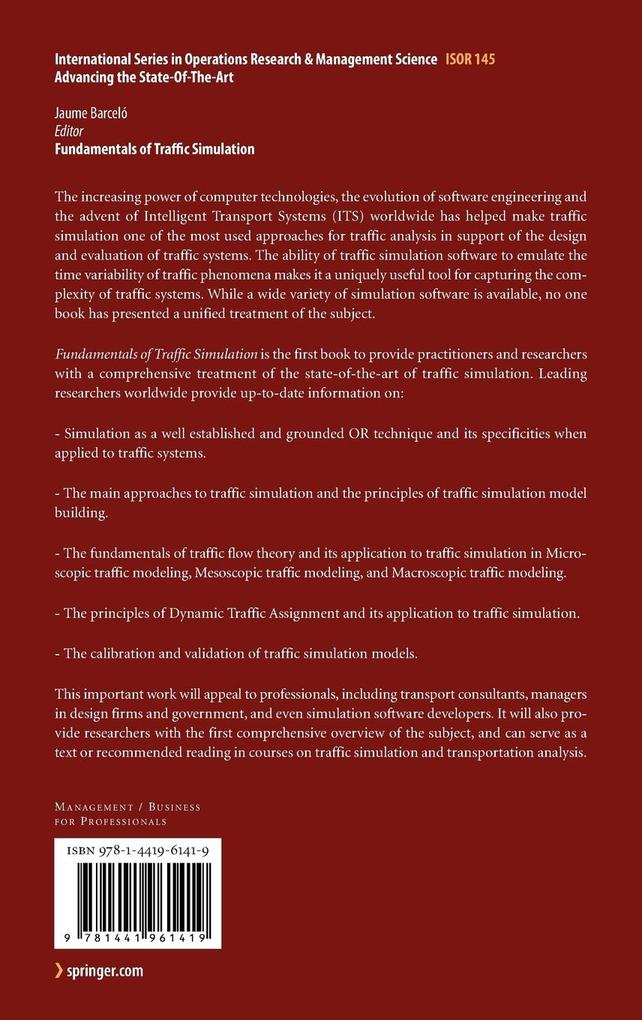 Weitere Ansicht: Fundamentals of Traffic Simulation