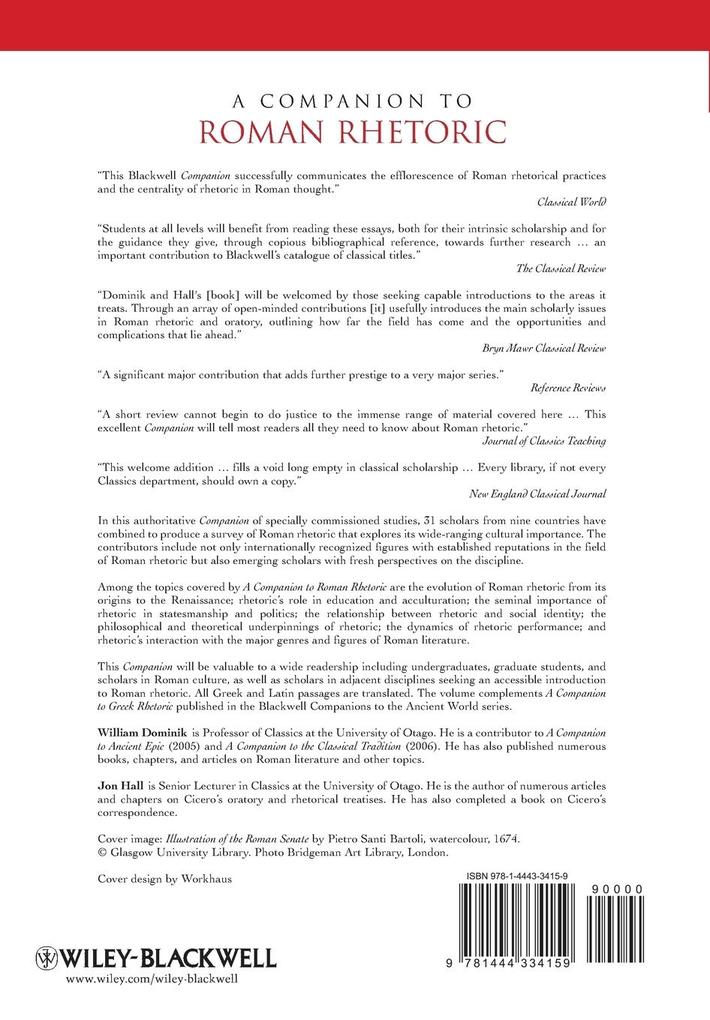 Weitere Ansicht: Companion to Roman Rhetoric P