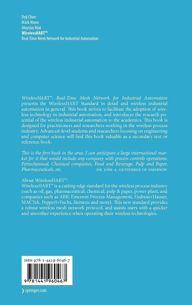 Weitere Ansicht: Wirelesshart(tm) | Deji Chen, Mark Nixon, Aloysius Mok