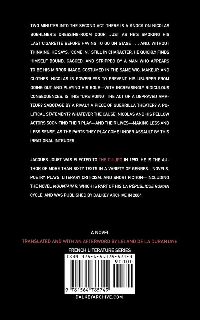 Weitere Ansicht: Upstaged | Jacques Jouet