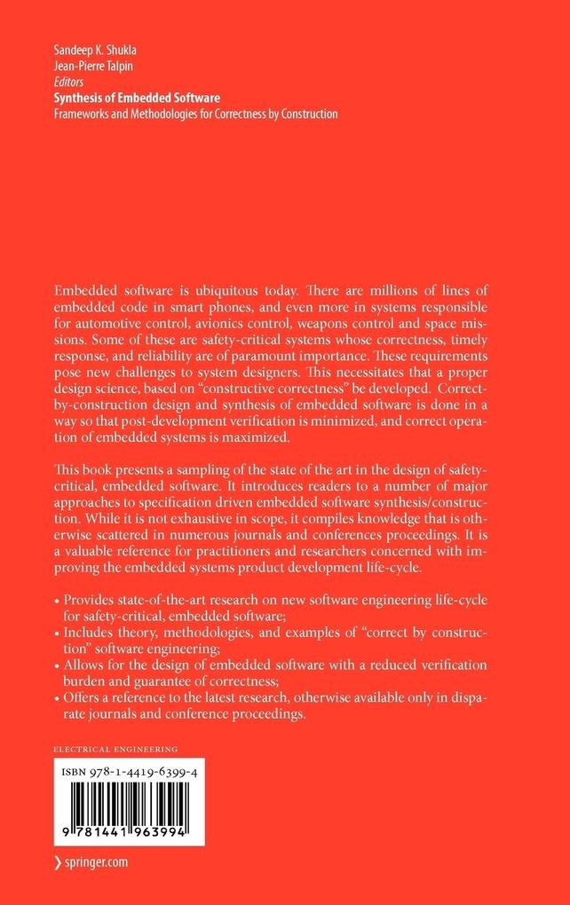 Weitere Ansicht: Synthesis of Embedded Software