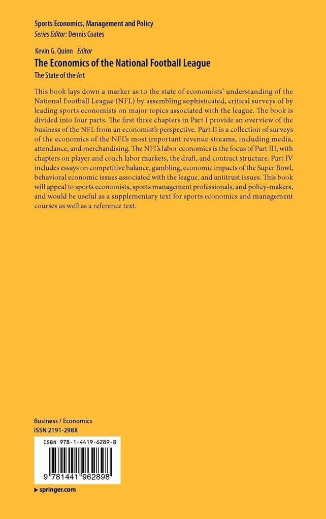 Weitere Ansicht: The Economics of the National Football League