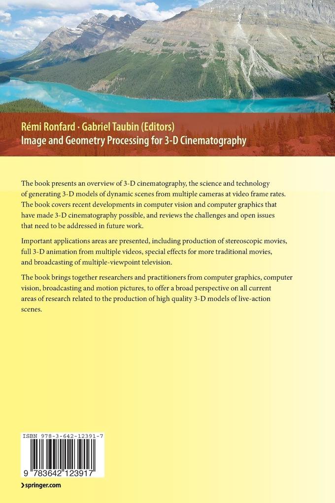 Weitere Ansicht: Image and Geometry Processing for 3-D Cinematography
