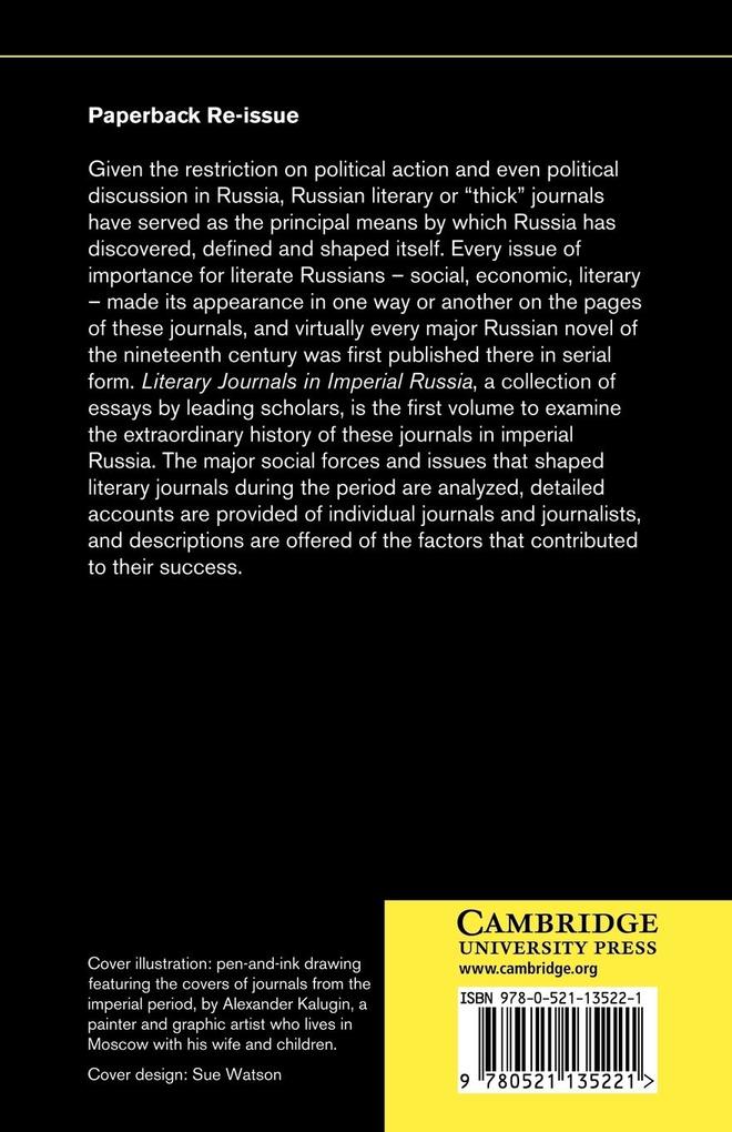 Weitere Ansicht: Literary Journals in Imperial Russia