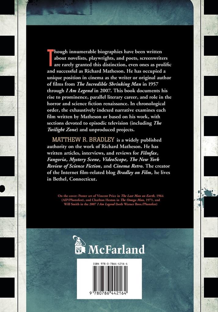 Weitere Ansicht: Richard Matheson on Screen | Matthew R. Bradley