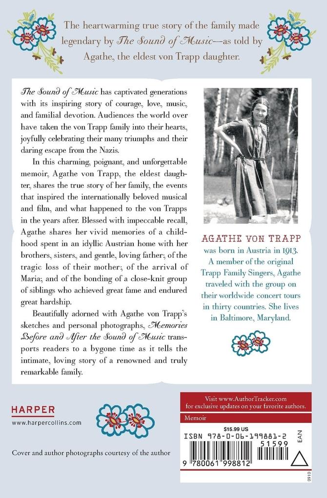 Weitere Ansicht: Memories Before and After the Sound of Music | Agathe von Trapp