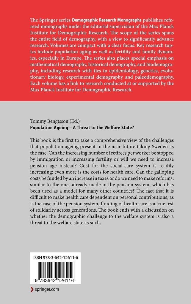 Weitere Ansicht: Population Ageing - A Threat to the Welfare State?