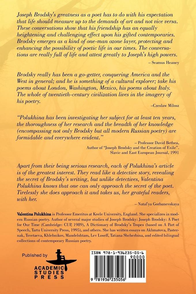 Weitere Ansicht: Brodsky Through the Eyes of His Contemporaries (Vol 1) | Valentina Polukhina