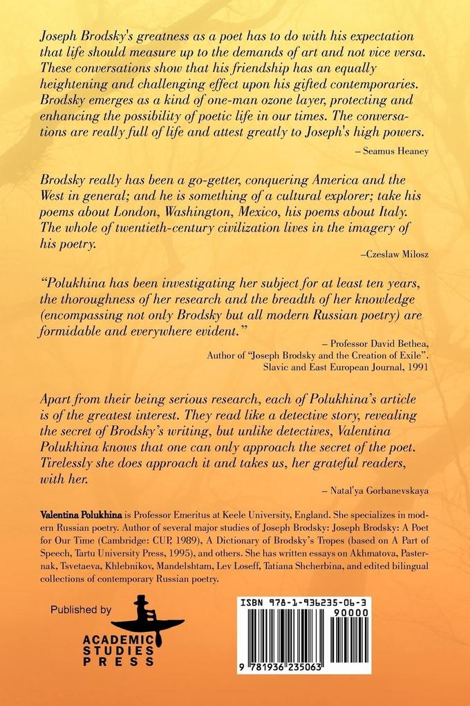 Weitere Ansicht: Brodsky Through the Eyes of His Contemporaries (Vol 2) | Valentina Polukhina