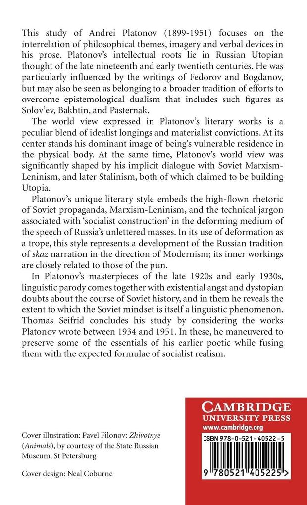 Weitere Ansicht: Andrei Platonov | Thomas Seifrid