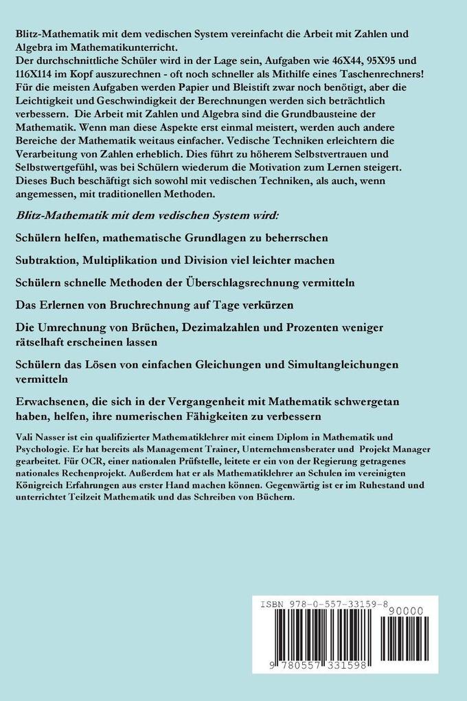 Weitere Ansicht: Blitz-Mathematik mit dem Vedischen System | Vali Nasser