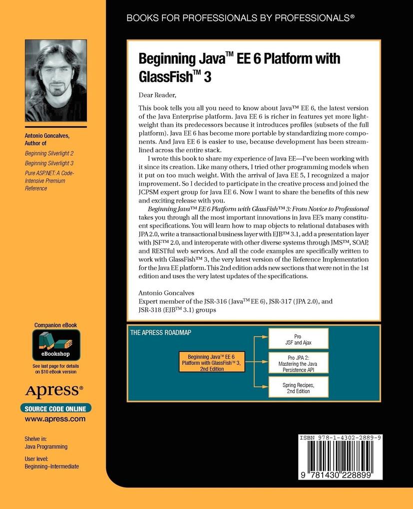 Weitere Ansicht: Beginning Java EE 6 with GlassFish 3 | Antonio Goncalves