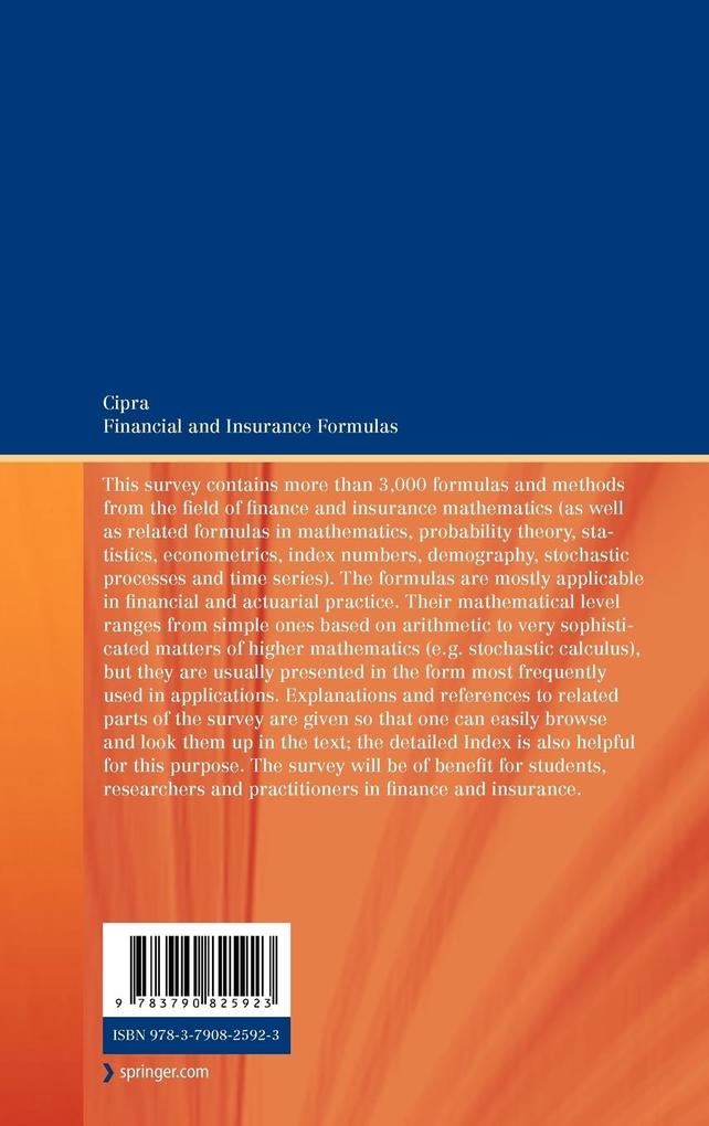 Weitere Ansicht: Financial and Insurance Formulas | Tomas Cipra