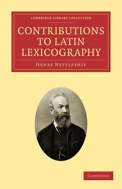 Produktbild: Contributions to Latin Lexicography | Henry Nettleship