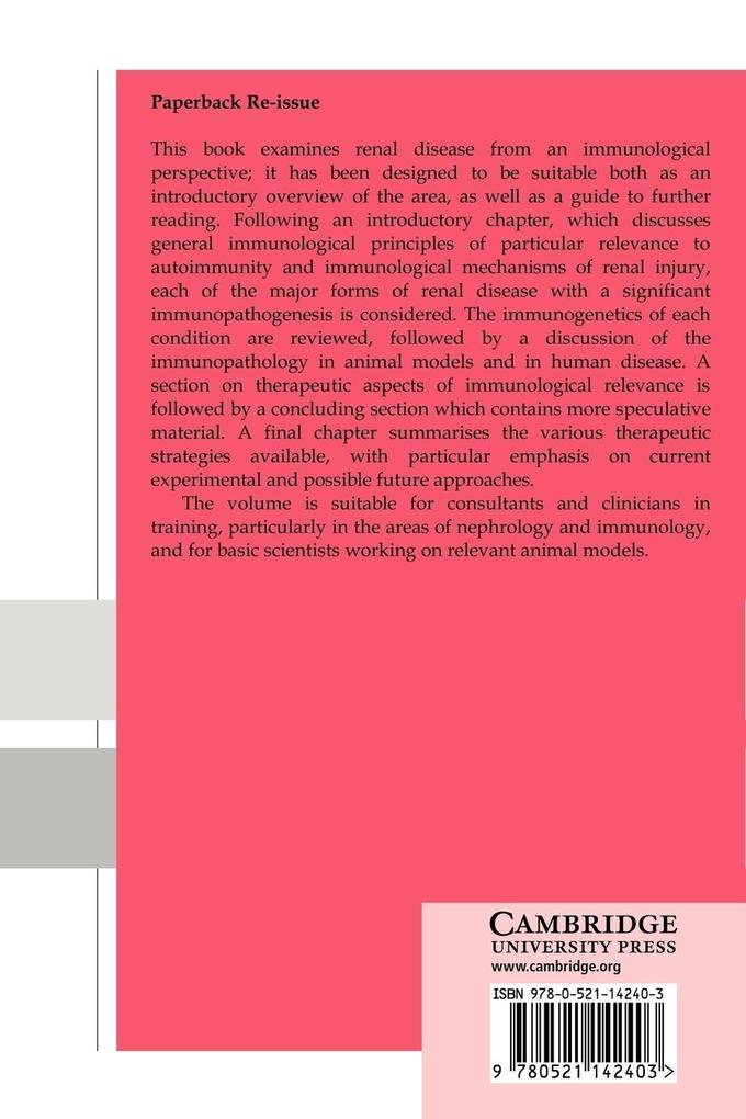 Weitere Ansicht: Immunological Aspects of Renal Disease | David B. G. Oliveira