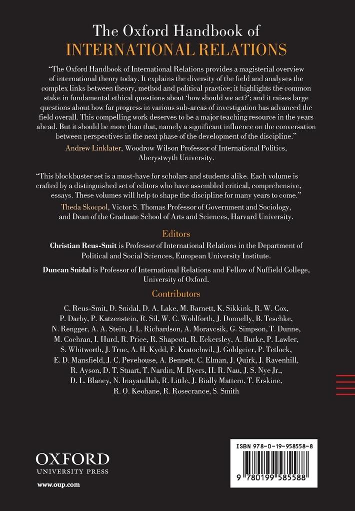 Weitere Ansicht: Oxford Handbook of International Relations