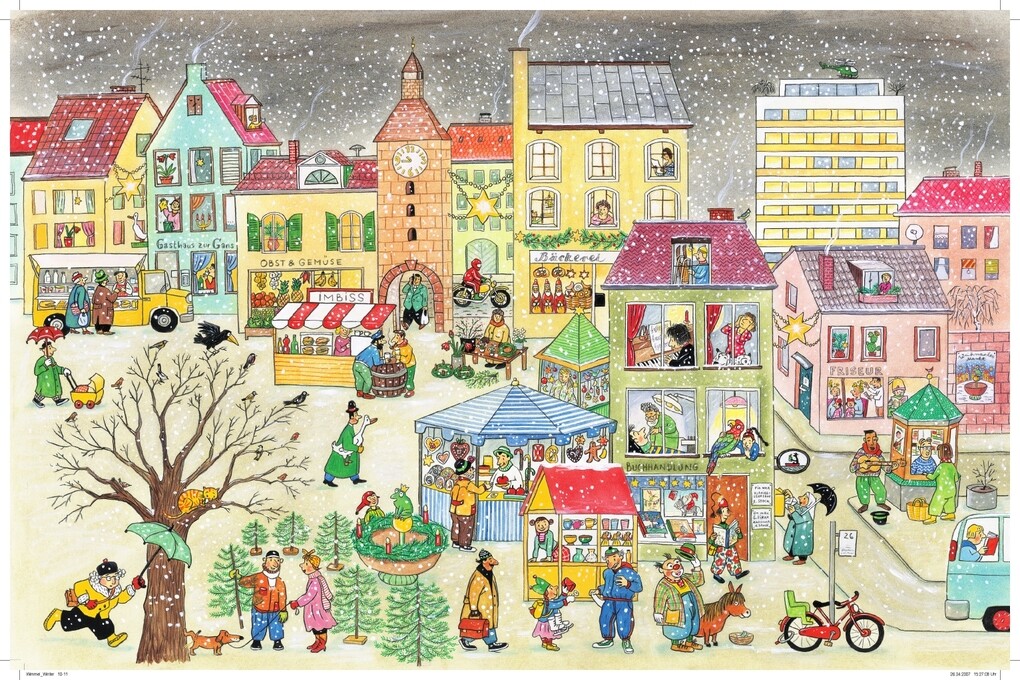 Weitere Ansicht: Winter-Wimmelbuch | Rotraut Susanne Berner