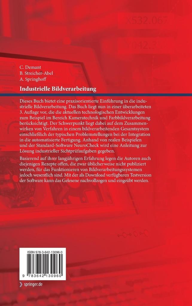 Weitere Ansicht: Industrielle Bildverarbeitung | Christian Demant, Bernd Streicher-Abel, Axel Springhoff