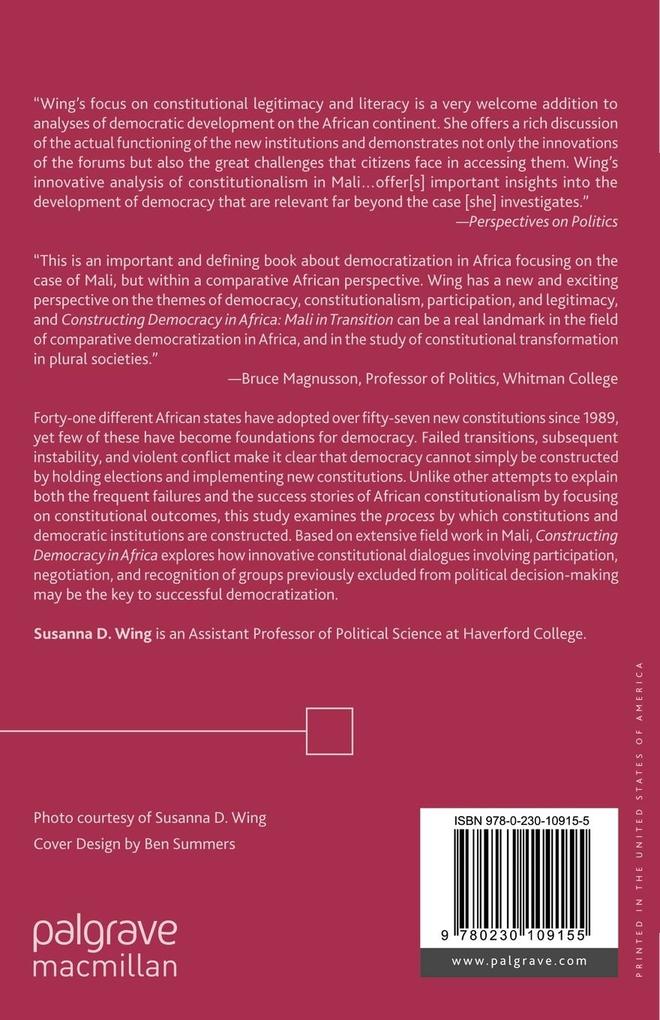 Weitere Ansicht: Constructing Democracy in Transitioning Societies of Africa | S. Wing