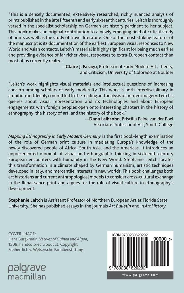 Weitere Ansicht: Mapping Ethnography in Early Modern Germany | S. Leitch