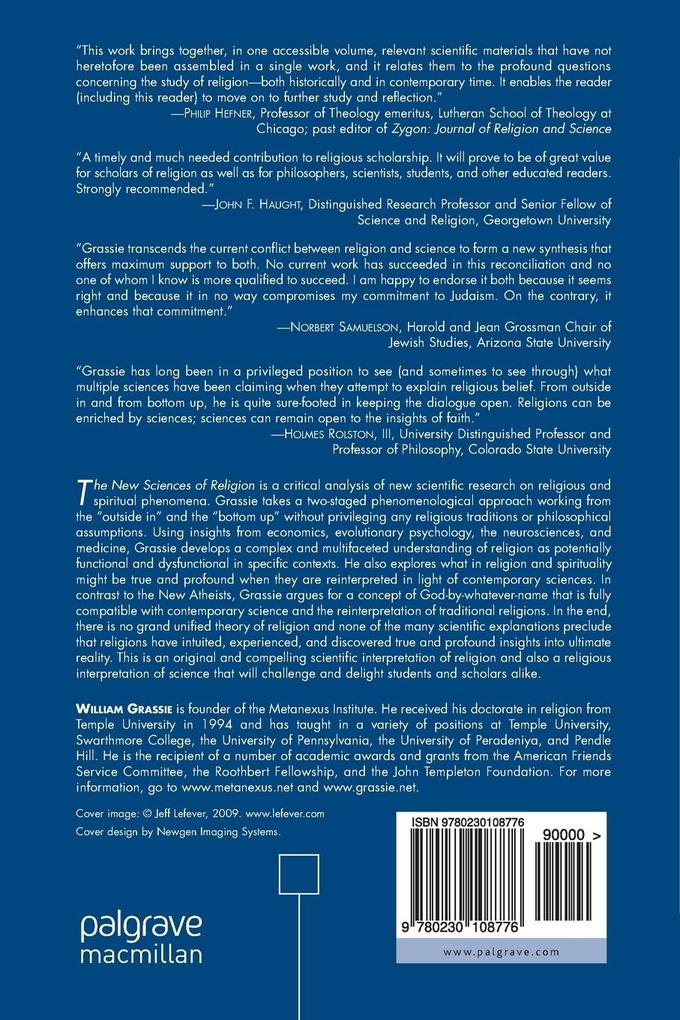 Weitere Ansicht: The New Sciences of Religion | W. Grassie, William Grassie