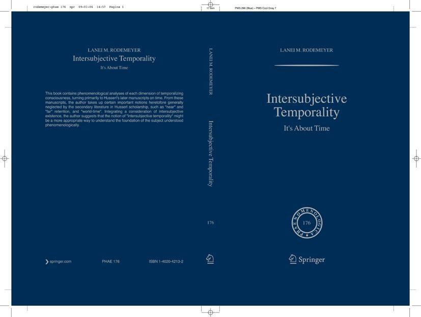 Produktbild: Intersubjective Temporality | Lanei M. Rodemeyer