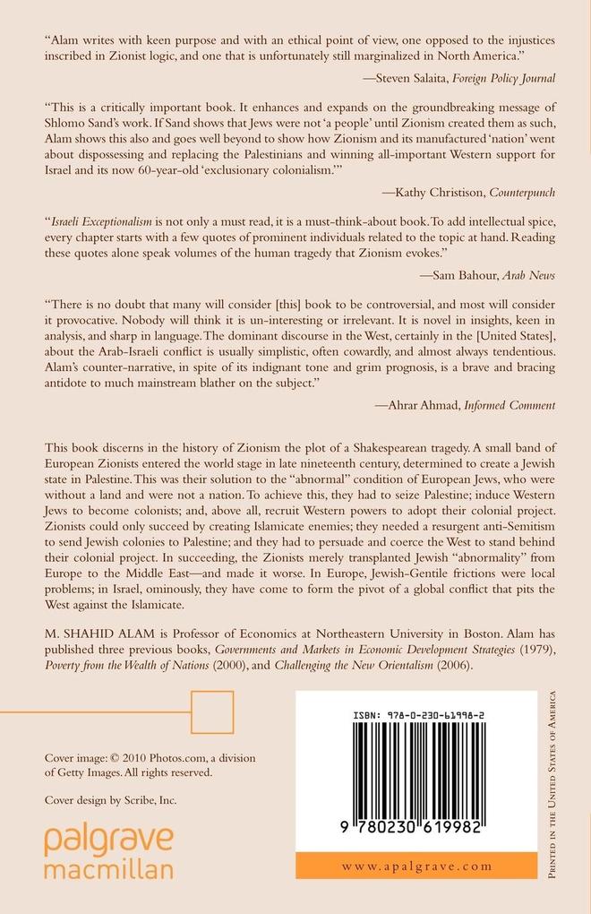 Weitere Ansicht: Israeli Exceptionalism | M. Shahid Alam, M. Alam