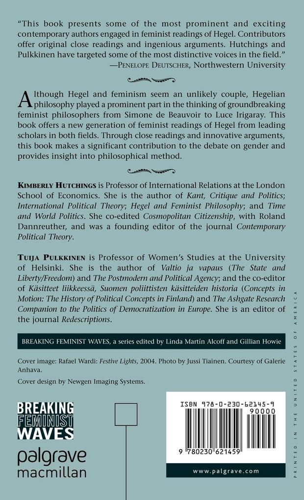 Weitere Ansicht: Hegel's Philosophy and Feminist Thought