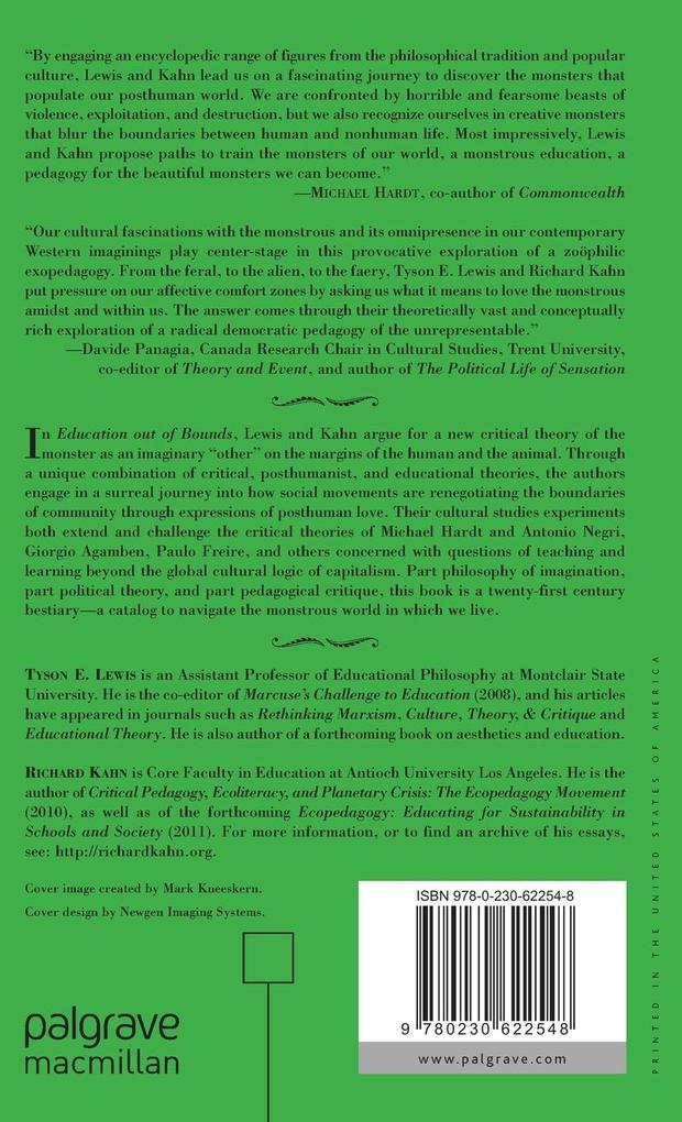 Weitere Ansicht: Education Out of Bounds | T. Lewis, R. Kahn