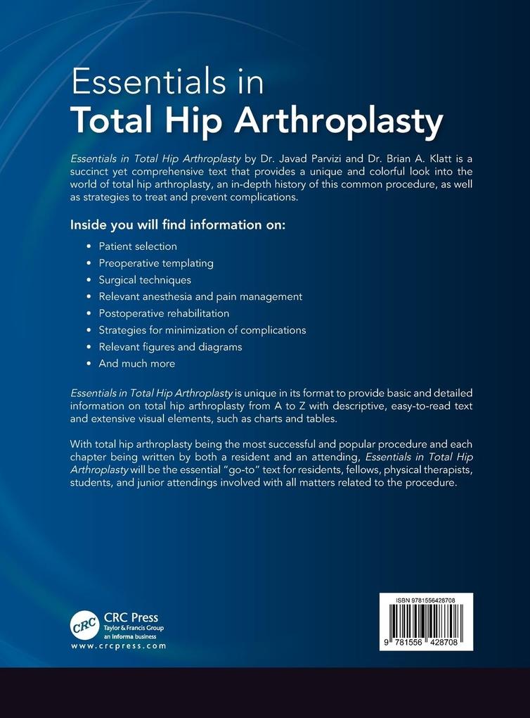 Weitere Ansicht: Essentials in Total Hip Arthroplasty | Javad Parvizi, Brian Klatt