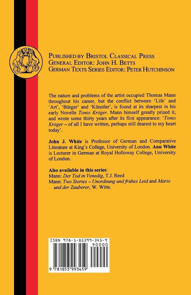 Weitere Ansicht: Tonio Kroger | Thomas Mann