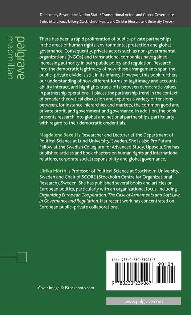 Weitere Ansicht: Democracy and Public-Private Partnerships in Global Governance