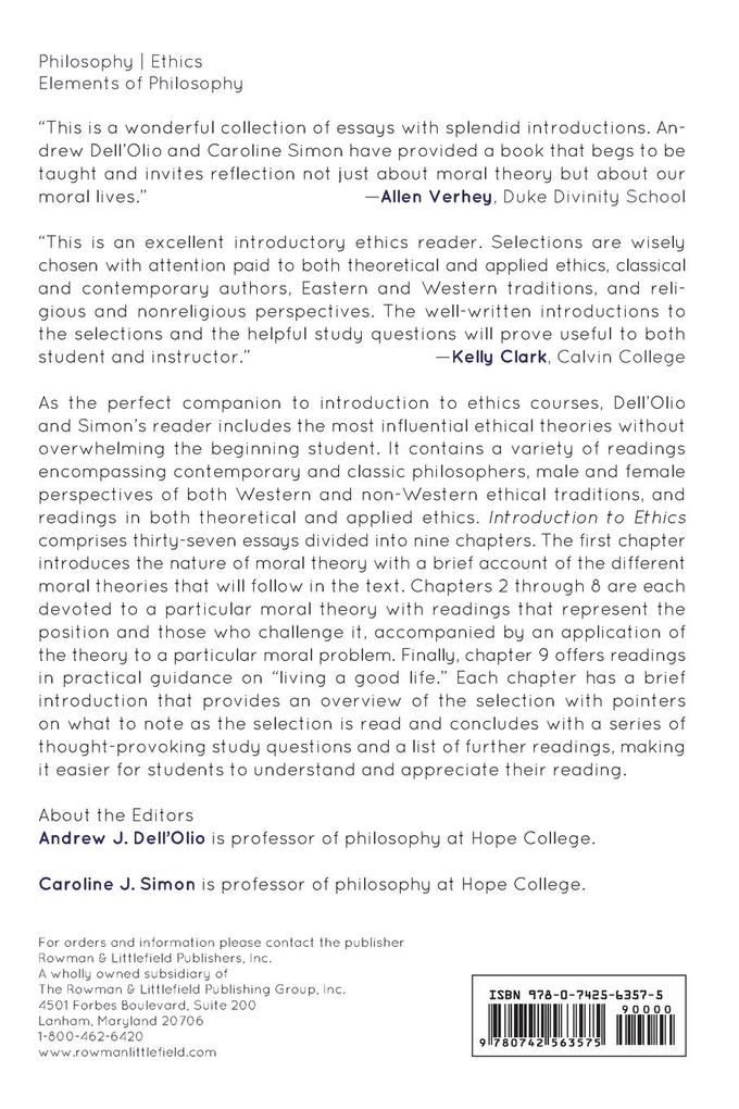 Weitere Ansicht: Introduction to Ethics