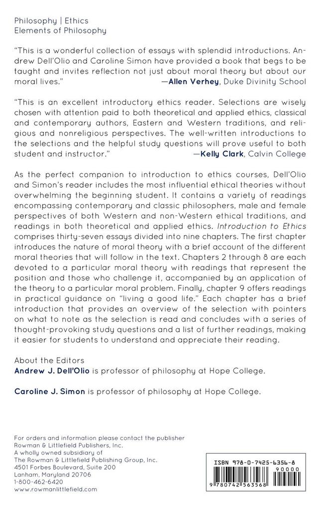 Weitere Ansicht: Introduction to Ethics
