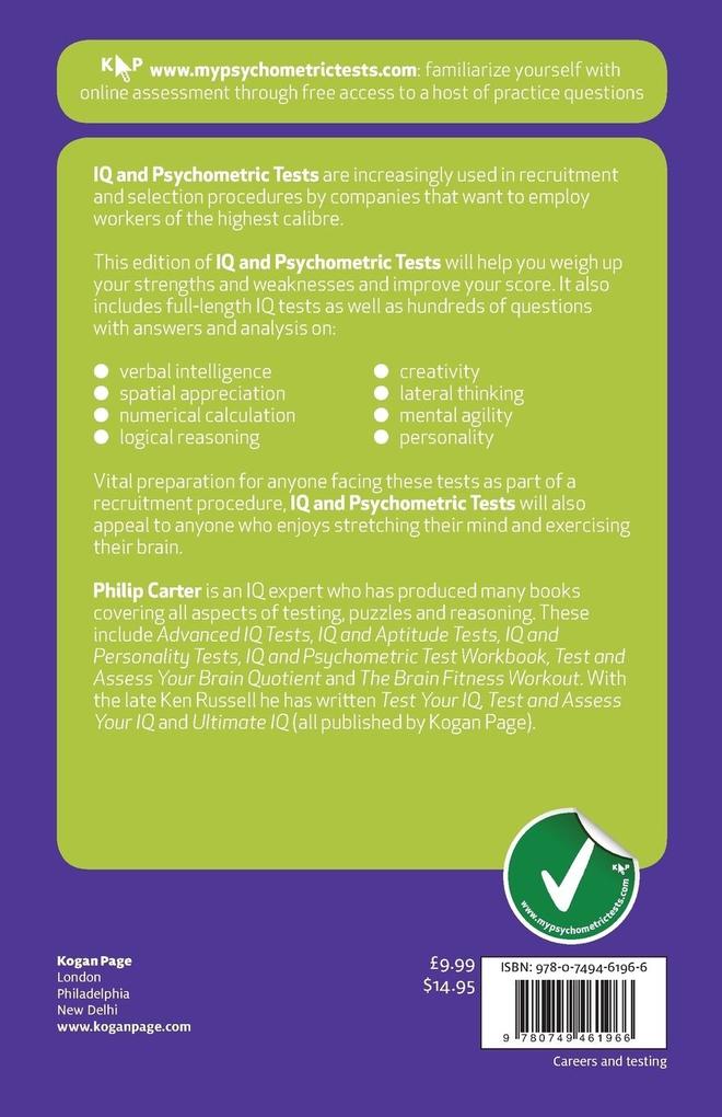 Weitere Ansicht: IQ and Psychometric Tests | Philip Carter