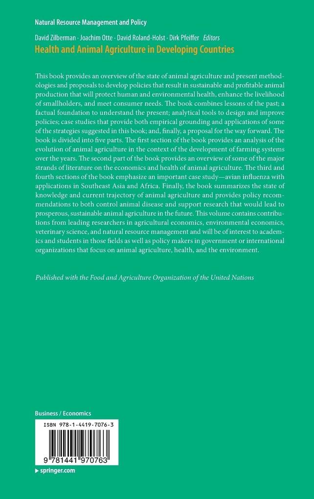 Weitere Ansicht: Health and Animal Agriculture in Developing Countries
