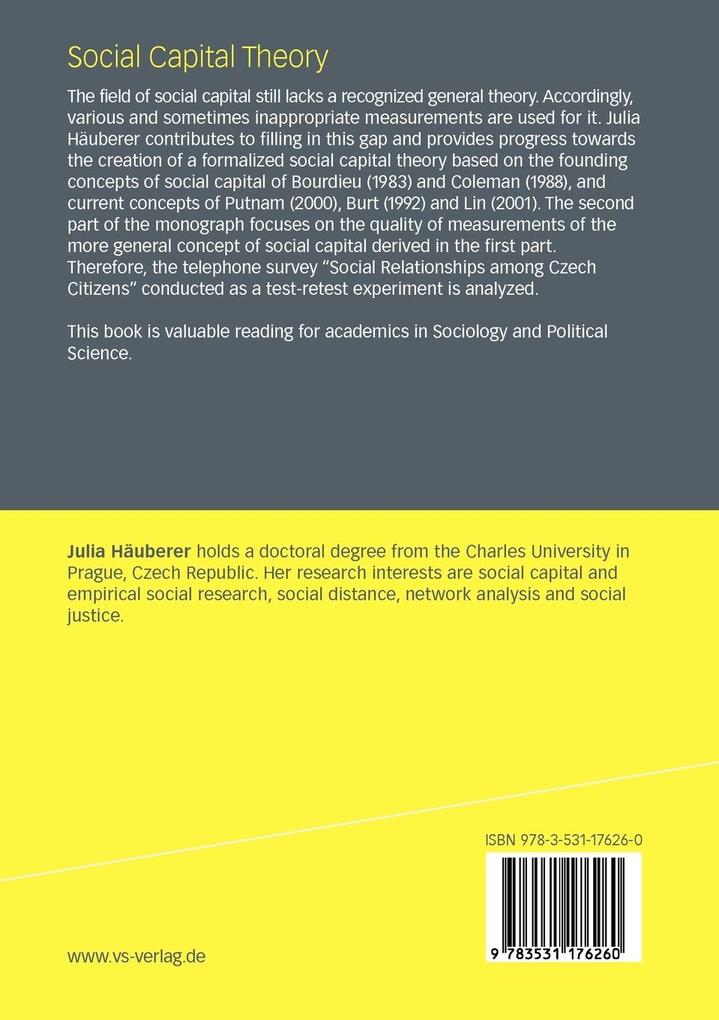 Weitere Ansicht: Social Capital Theory | Julia Häuberer