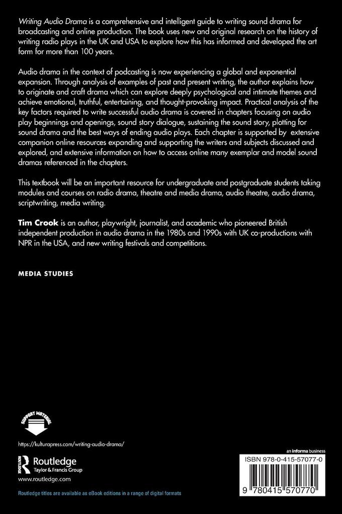 Weitere Ansicht: Writing Audio Drama | Tim Crook