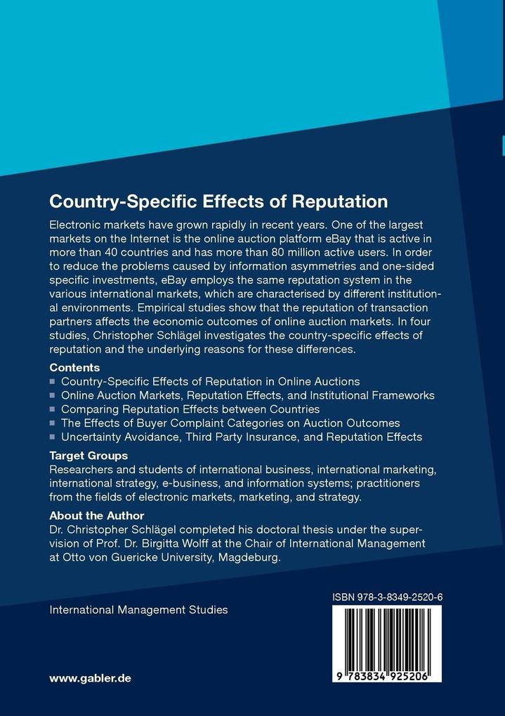 Weitere Ansicht: Country-Specific Effects of Reputation | Christopher Schlägel