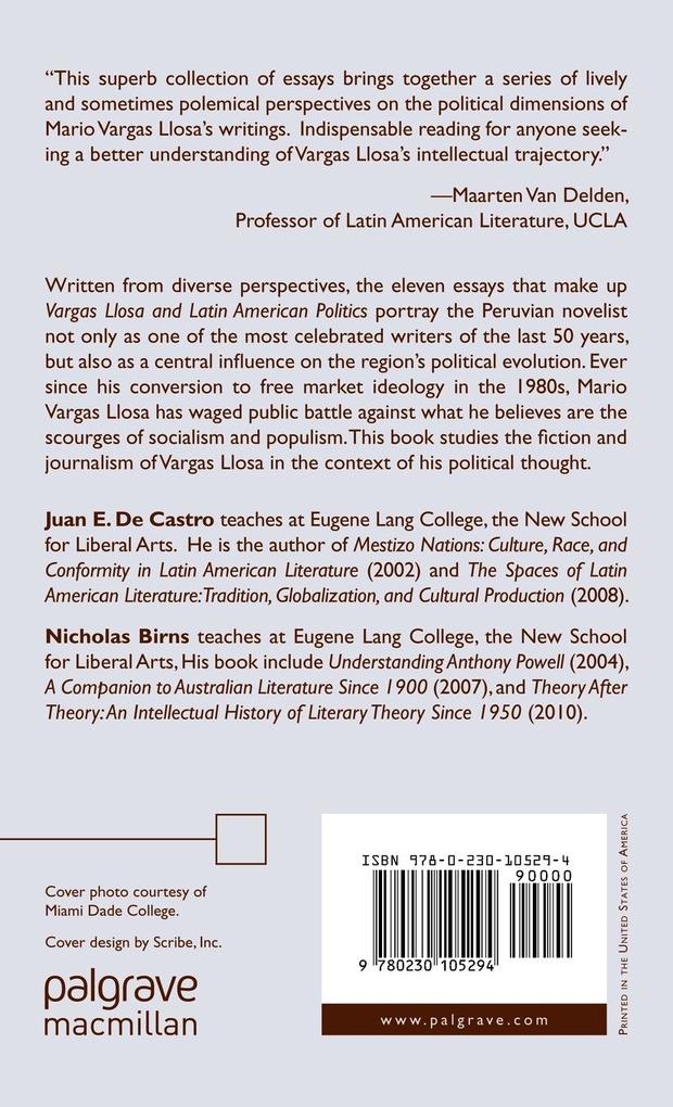 Weitere Ansicht: Vargas Llosa and Latin American Politics