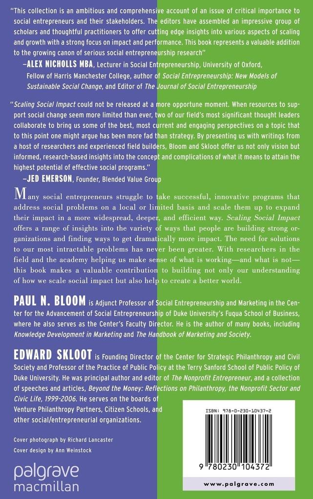 Weitere Ansicht: Scaling Social Impact | P. Bloom, E. Skloot, Paul Bloom