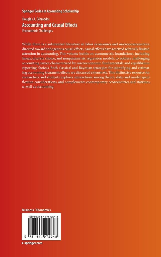 Weitere Ansicht: Accounting and Causal Effects | Douglas A Schroeder