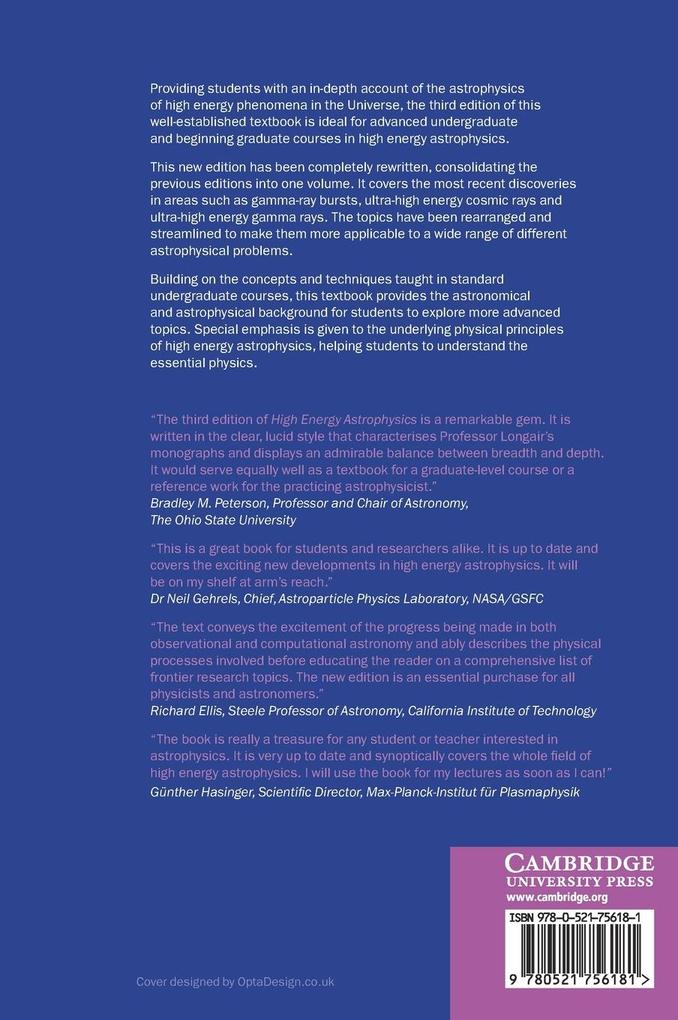 Weitere Ansicht: High Energy Astrophysics | Malcolm S. Longair