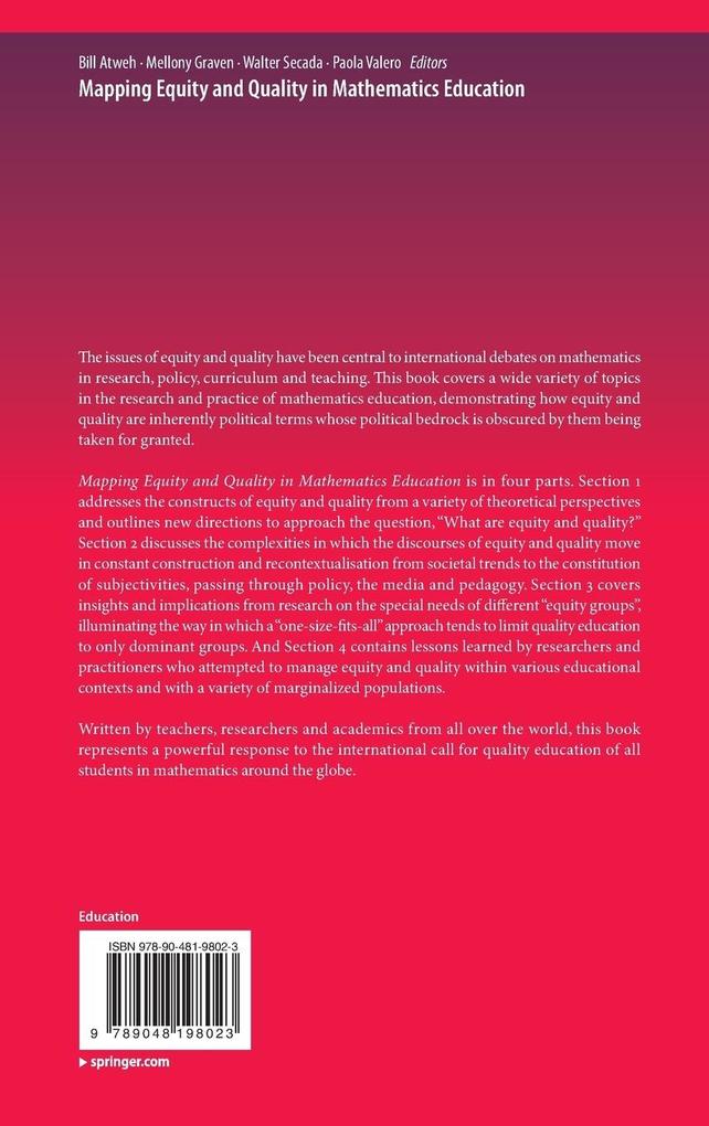 Weitere Ansicht: Mapping Equity and Quality in Mathematics Education