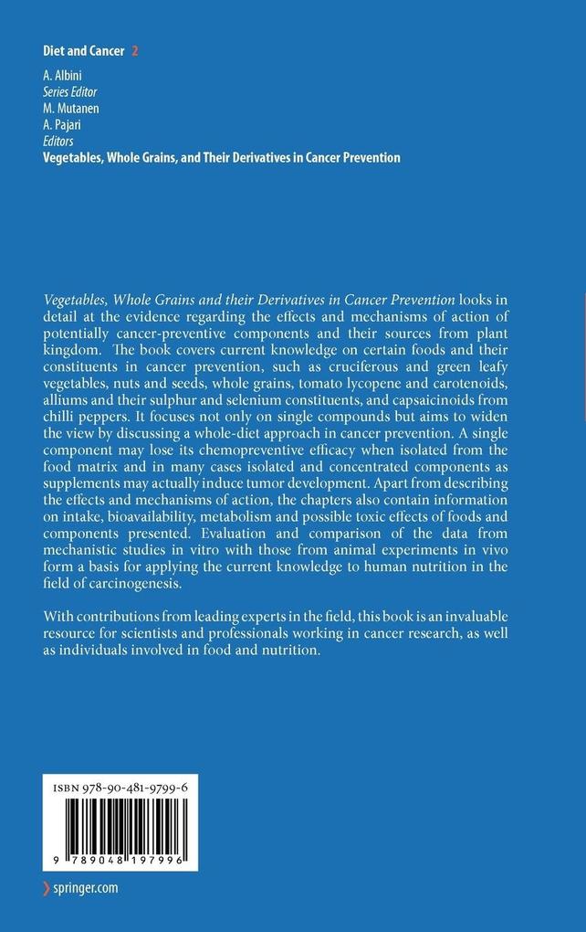 Weitere Ansicht: Vegetables, Whole Grains, and Their Derivatives in Cancer Prevention