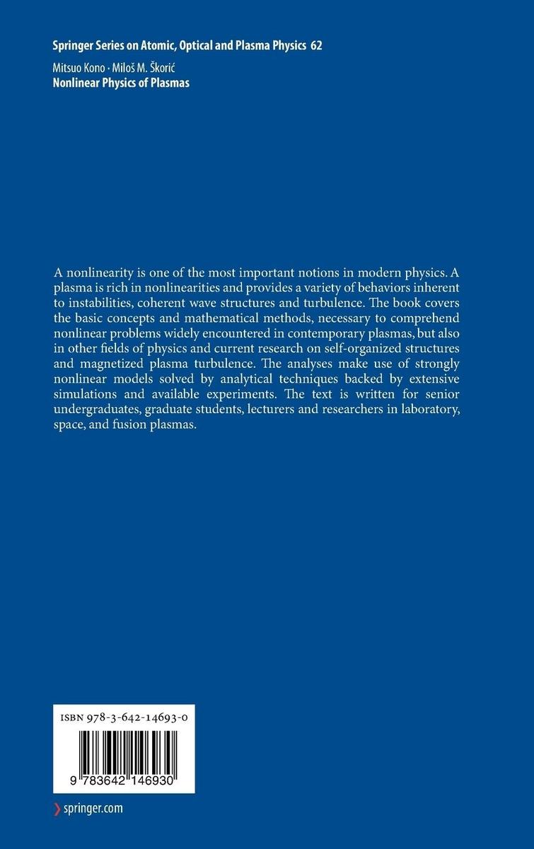 Weitere Ansicht: Nonlinear Physics of Plasmas | Mitsuo Kono, Milos Skoric