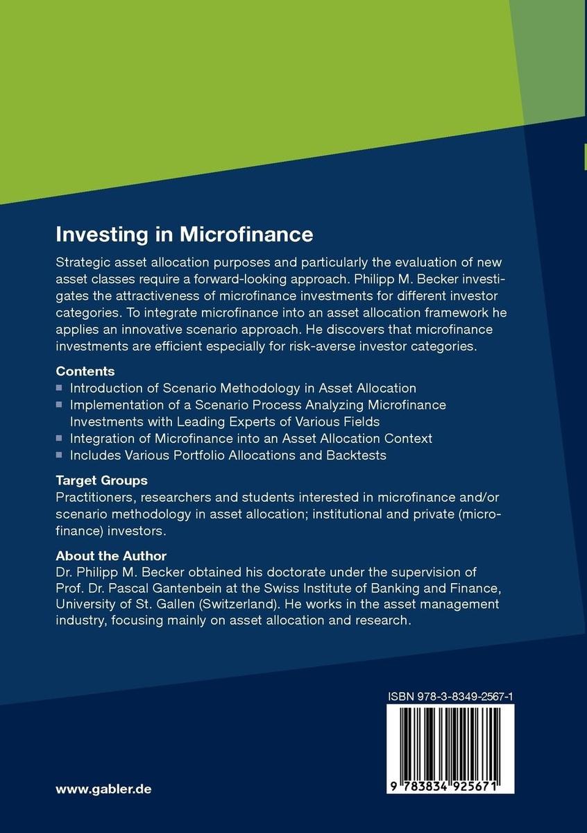 Weitere Ansicht: Investing in Microfinance | Philipp Becker