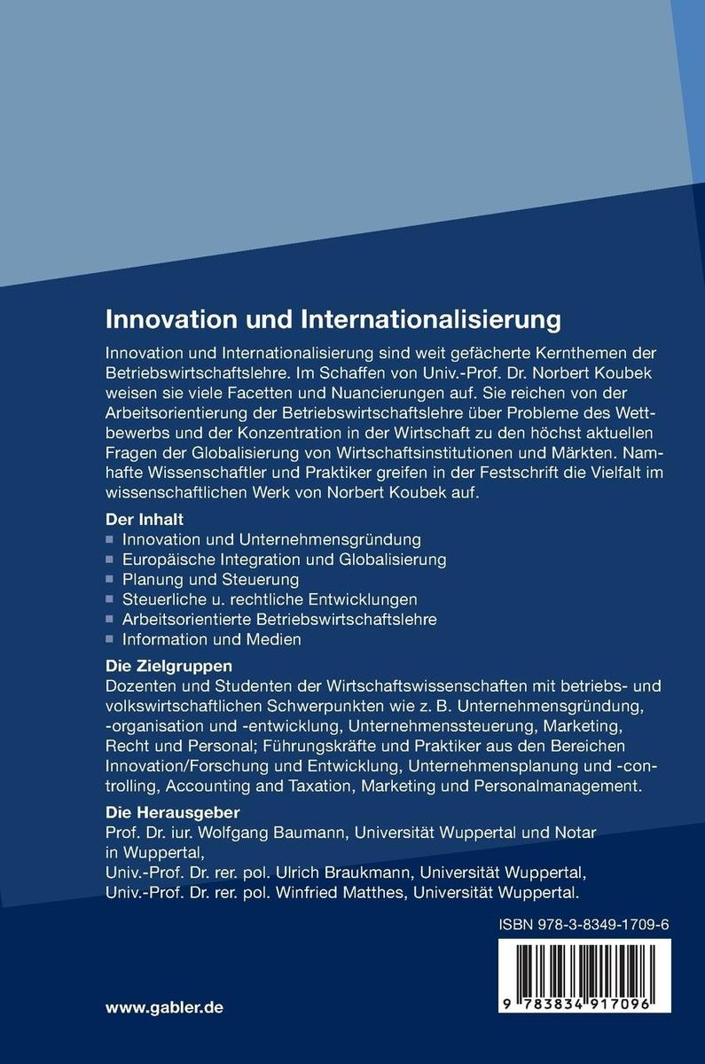 Weitere Ansicht: Innovation und Internationalisierung